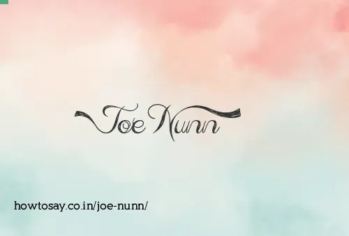 Joe Nunn
