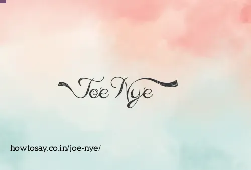 Joe Nye