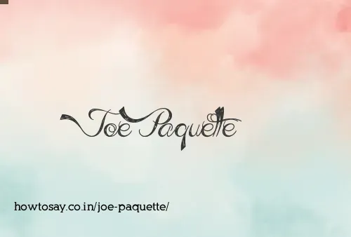 Joe Paquette