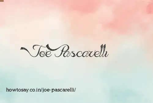 Joe Pascarelli