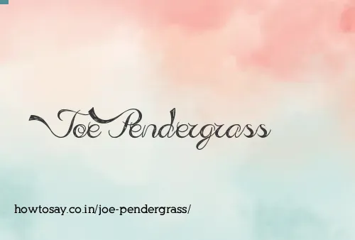 Joe Pendergrass