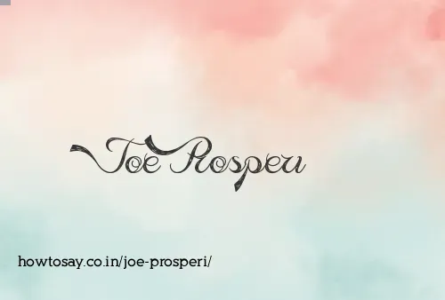Joe Prosperi