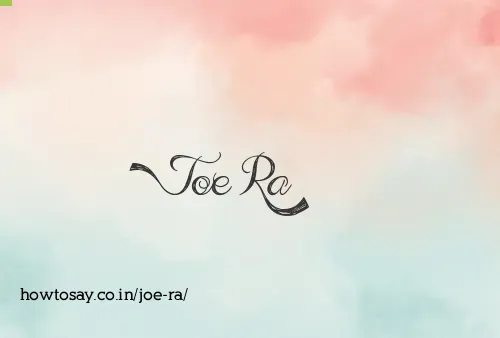 Joe Ra