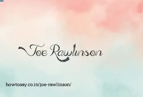Joe Rawlinson
