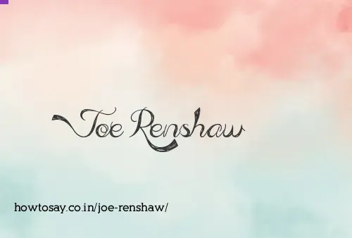 Joe Renshaw
