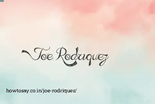Joe Rodriquez