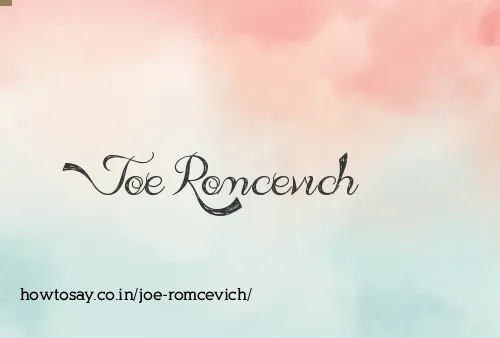 Joe Romcevich