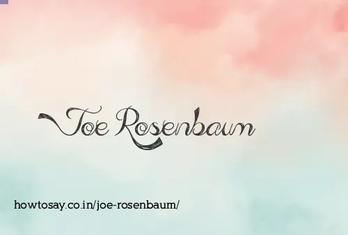 Joe Rosenbaum