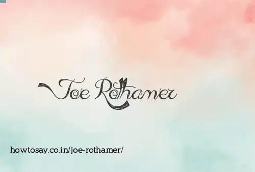 Joe Rothamer