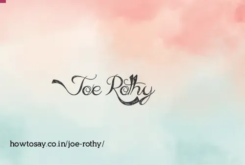 Joe Rothy