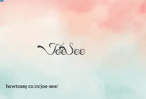 Joe See