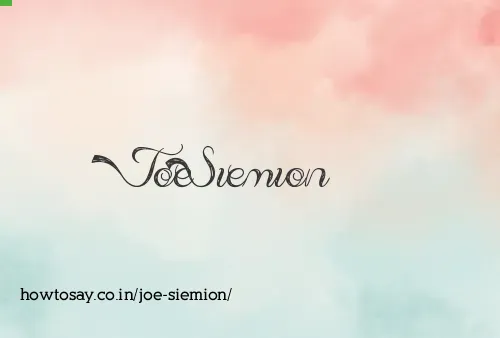 Joe Siemion