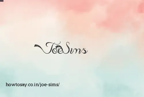 Joe Sims
