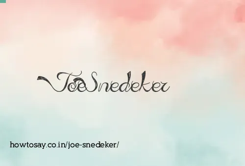 Joe Snedeker