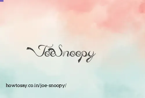 Joe Snoopy