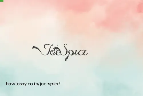 Joe Spicr