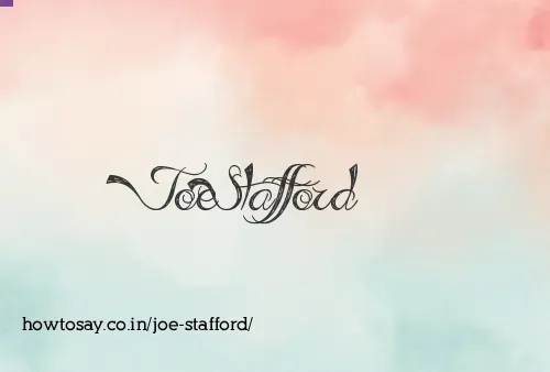 Joe Stafford