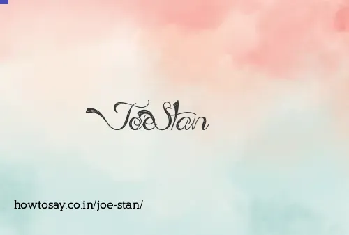 Joe Stan
