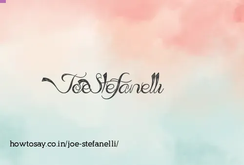Joe Stefanelli