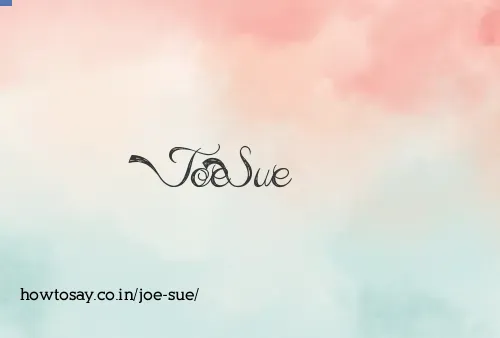Joe Sue