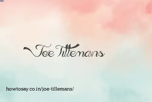 Joe Tillemans