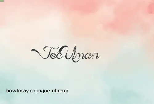 Joe Ulman