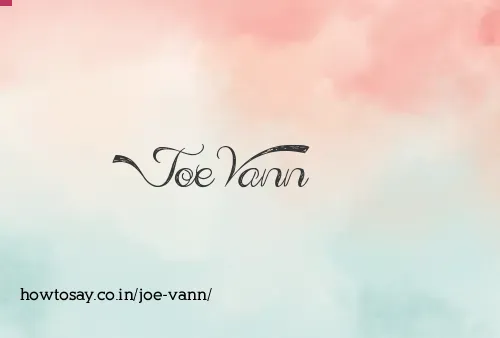 Joe Vann