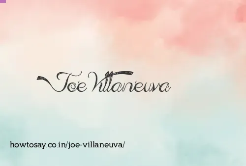 Joe Villaneuva