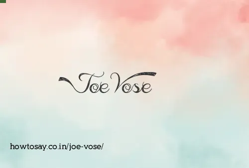 Joe Vose