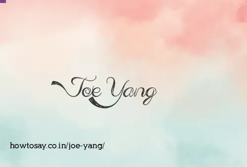 Joe Yang