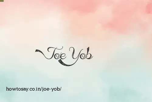 Joe Yob