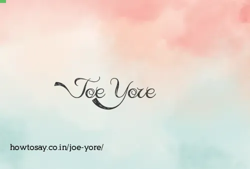 Joe Yore