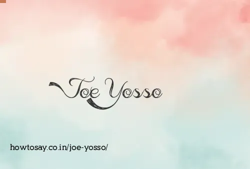 Joe Yosso