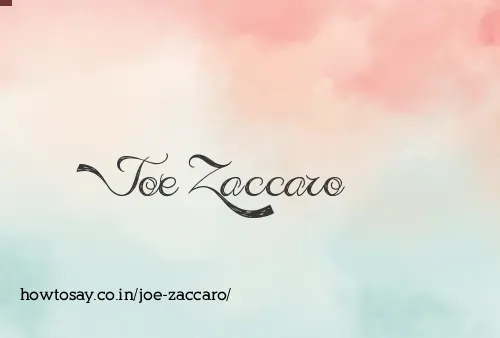 Joe Zaccaro