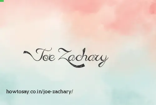Joe Zachary