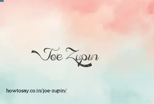 Joe Zupin