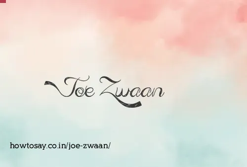 Joe Zwaan