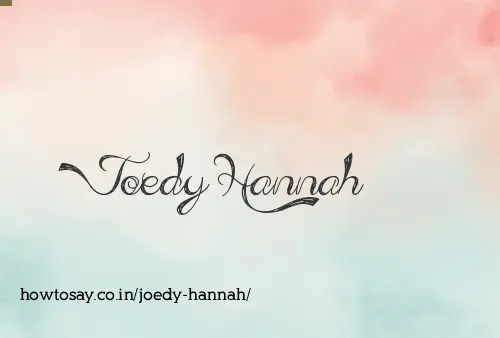 Joedy Hannah