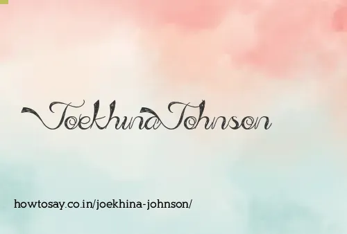Joekhina Johnson