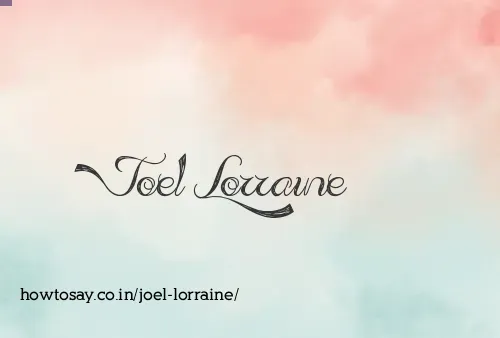 Joel Lorraine