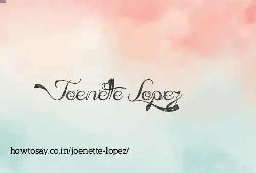 Joenette Lopez