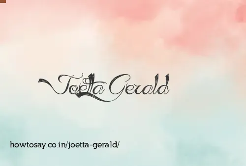 Joetta Gerald