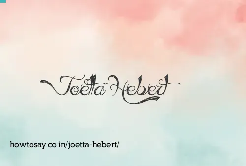 Joetta Hebert