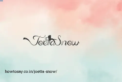 Joetta Snow