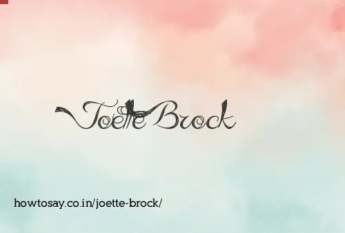 Joette Brock