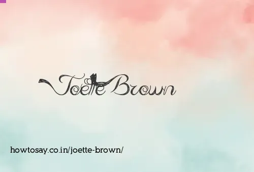 Joette Brown