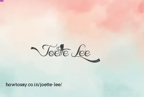 Joette Lee