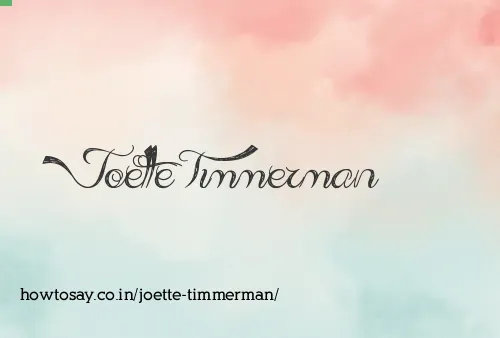 Joette Timmerman