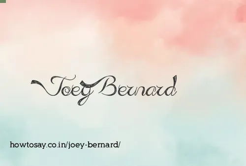 Joey Bernard