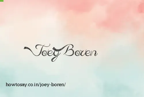 Joey Boren